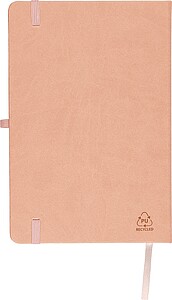 Recycled notebook A5 Bloom, pink