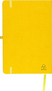 Recycled notebook A5 Bloom, yellow