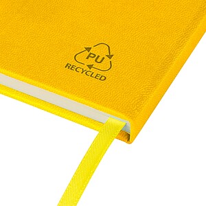 Recycled notebook A5 Bloom, yellow