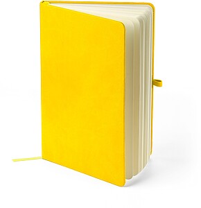 Recycled notebook A5 Bloom, yellow