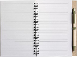 Recycled notebook. Pale green
