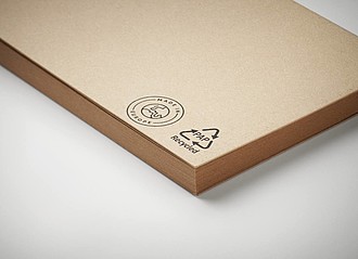 Recycled paper memo block