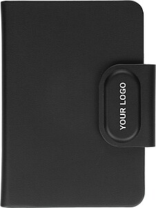 Recycled passport holder with tracking Mavi, black