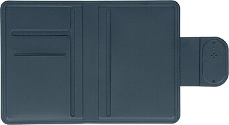 Recycled passport holder with tracking Mavi, blue