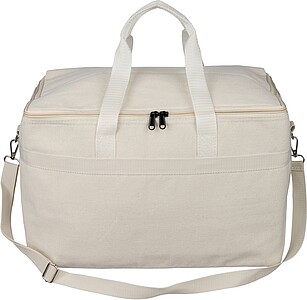 Recycled polycotton (330 gsm) cooler bag Luz, beige