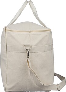 Recycled polycotton (330 gsm) cooler bag Luz, beige