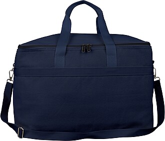Recycled polycotton (330 gsm) cooler bag Luz, blue