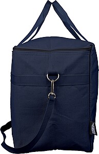 Recycled polycotton (330 gsm) cooler bag Luz, blue