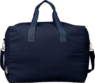 Recycled polycotton (330 gsm) cooler bag Luz, blue