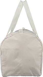 Recycled polycotton (330 gsm) duffle bag Tian, beige