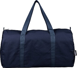 Recycled polycotton (330 gsm) duffle bag Tian, blue