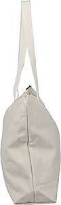 Recycled polycotton (330 gsm) tote bag Malina, beige