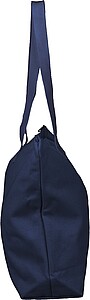 Recycled polycotton (330 gsm) tote bag Malina, blue