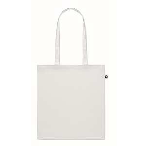 Recycled post-consumer cotton shopping bag