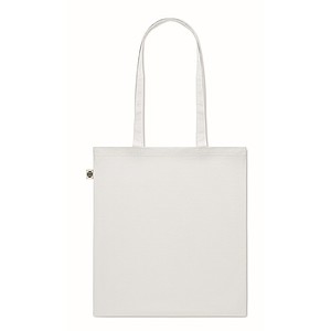 Recycled post-consumer cotton shopping bag