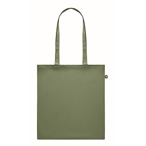 Recycled post-consumer cotton shopping bag