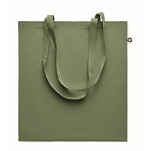 Recycled post-consumer cotton shopping bag
