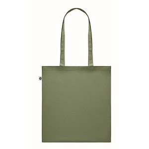 Recycled post-consumer cotton shopping bag