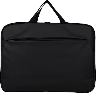 Recycled PU laptop bag Rafi, black