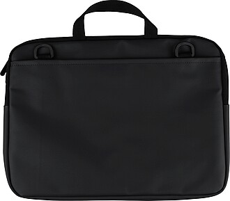 Recycled PU laptop bag Rafi, black