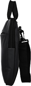 Recycled PU laptop bag Rafi, black