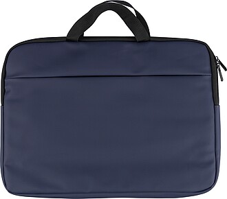 Recycled PU laptop bag Rafi, blue