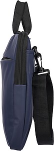 Recycled PU laptop bag Rafi, blue