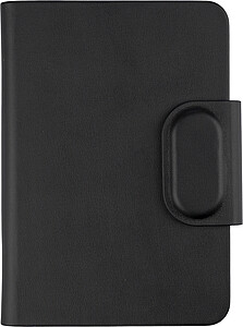 Recycled PU passport holder Mavi, black