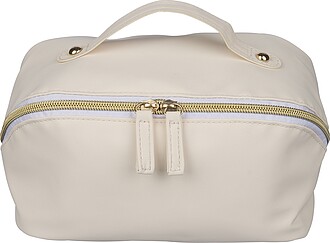 Recycled PU toilet bag Alon, beige
