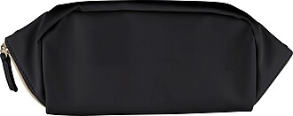 Recycled PU toilet bag Alon, black