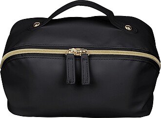 Recycled PU toilet bag Alon, black