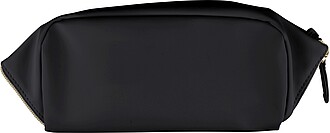 Recycled PU toilet bag Alon, black