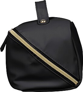Recycled PU toilet bag Alon, black