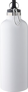 Recycled stainless steel double walled bottle (500 ml), white