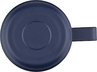 Recycled stainless steel double-walled cup (180 ml) Lilia, blue