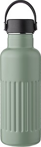 Recycled stainless steel double-walled drinking bottle (500 ml) Lior, green
