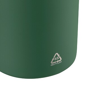 Recycled stainless steel double-walled drinking bottle (500 ml) Sena, green
