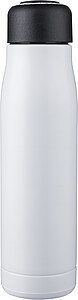 Recycled stainless steel double-walled drinking bottle (500 ml) Solene, white