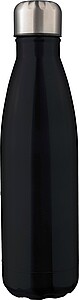 Recycled stainless steel double-walled flask 500 ml Clifford, black