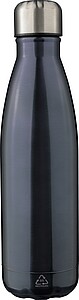 Recycled stainless steel double-walled flask 500 ml Clifford, gun metal