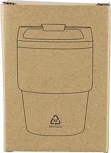 Recycled stainless steel double-walled mug (175 ml) Oli, blue