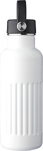 Recycled stainless steel drinking bottle (500 ml) Lior, white