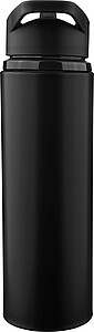 Recycled stainless steel drinking bottle (500 ml) Zeno, black