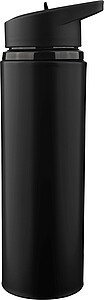 Recycled stainless steel drinking bottle (500 ml) Zeno, black