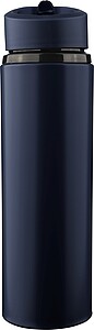 Recycled stainless steel drinking bottle (500 ml) Zeno, blue
