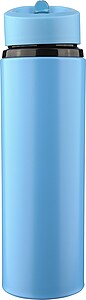 Recycled stainless steel drinking bottle (500 ml) Zeno, light blue