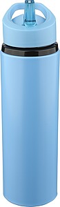 Recycled stainless steel drinking bottle (500 ml) Zeno, light blue