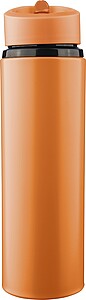 Recycled stainless steel drinking bottle (500 ml) Zeno, orange
