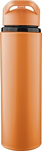 Recycled stainless steel drinking bottle (500 ml) Zeno, orange