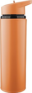 Recycled stainless steel drinking bottle (500 ml) Zeno, orange